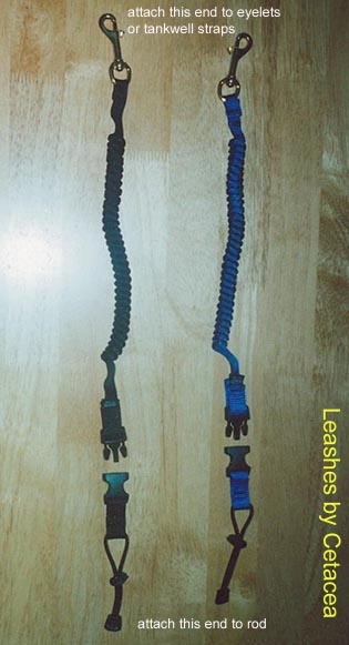 leashes for teathering gear