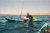 Jeff "Rhyno" Krieger shown here holding on to a nice Rooster just before release - East Cape, Baja